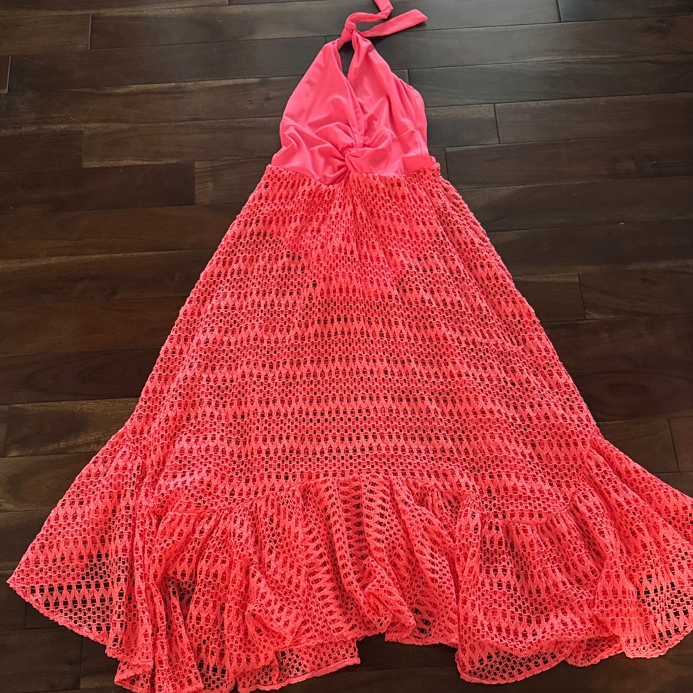 PatBO Coral Halter Dress